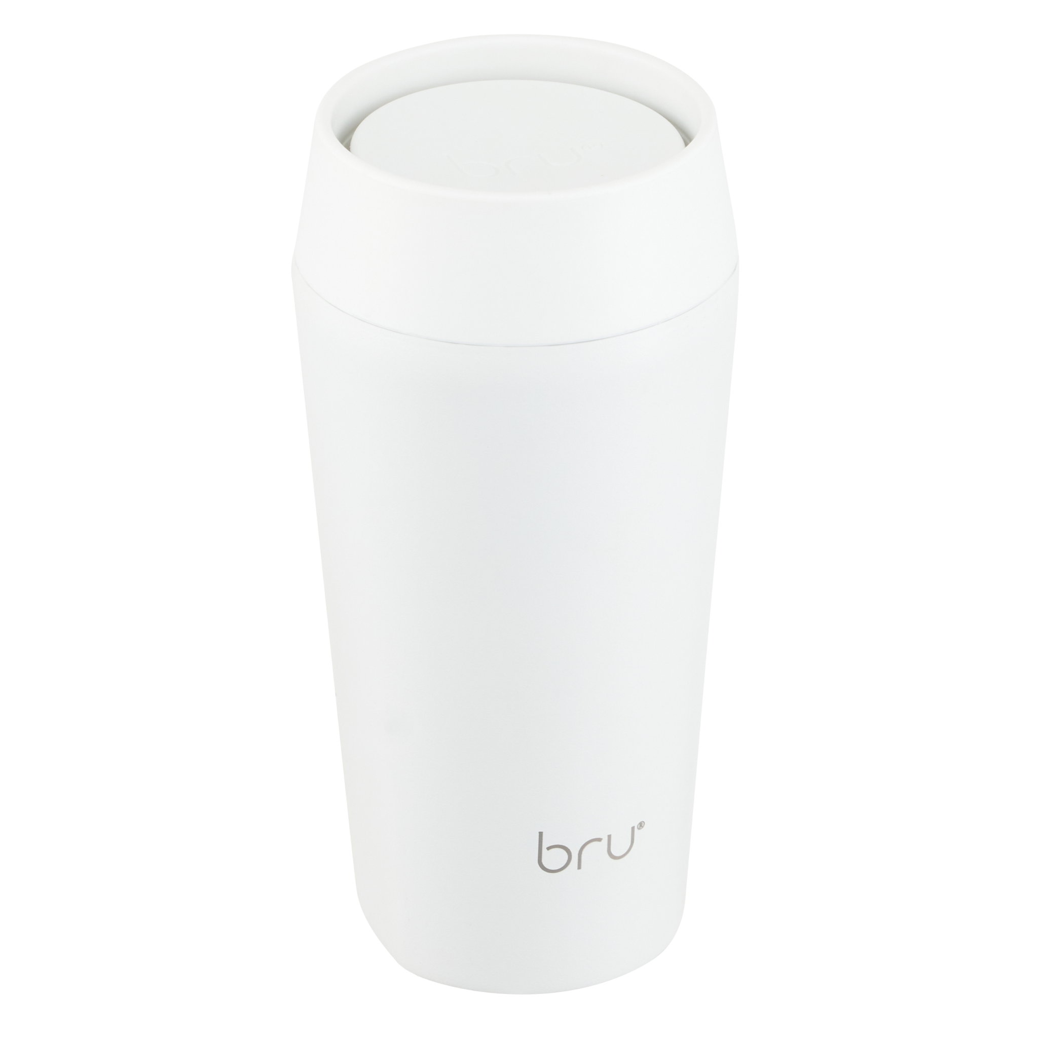 bru ceramic travel mug 16oz in siberia white
