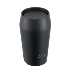bru ceramic travel mug 8oz in black magic